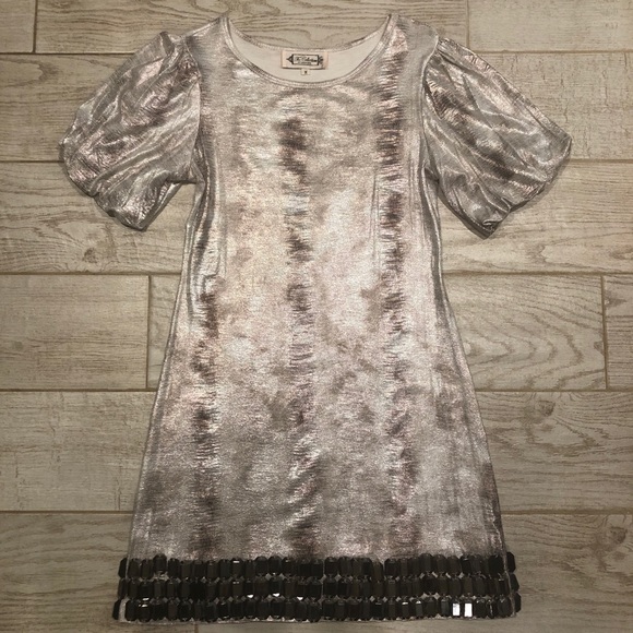 The Collection by SaraSara Silver Bling Mini Dress - Picture 7 of 8